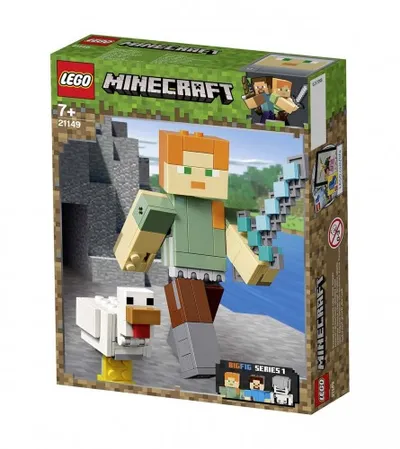 LEGO Igračka Minecraft Bigfig Alex sa piletom 21149