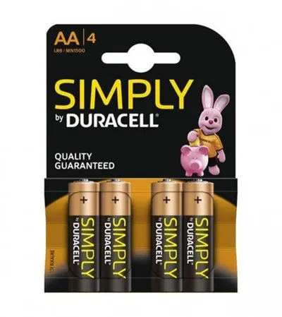 DURACELL Baterija AA LR6 SIMPLY 1,5V 4/1