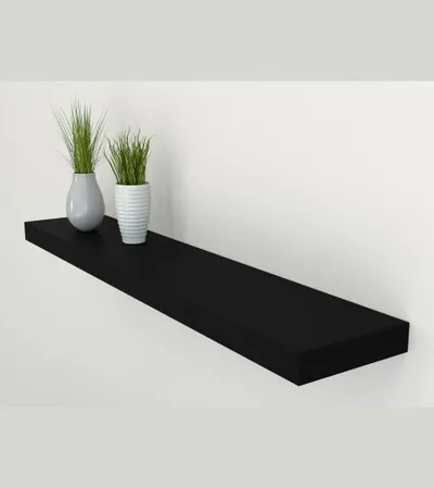 MASTER Polica drvena 60x23.5x3.8cm Crna SL15P018-1
