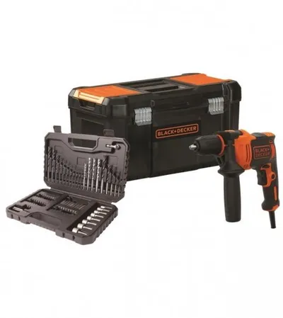 BLACK&DECKER Bušilica udarna u koferu BEH710KA80