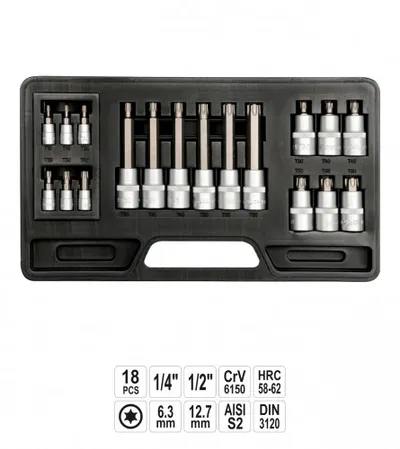 YATO Set bitova i gedora 18/1 YT-7751