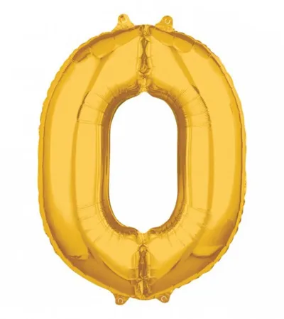 AMSCAN Balon zlatni br.0 51x66cm 3655201