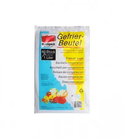 QUICKPACK Vrećice za zamrzivač 16x24cm 1l 40/1 100200A