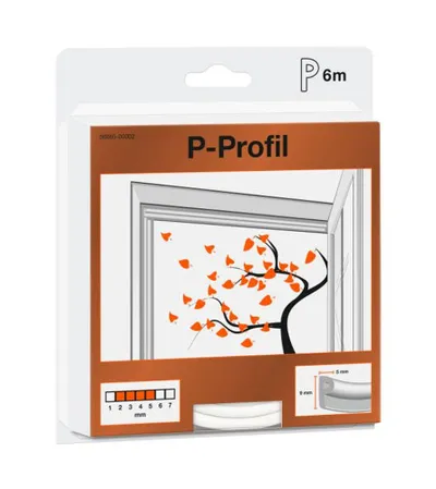 TESA Dihtung P profil bijeli 6m-9mm