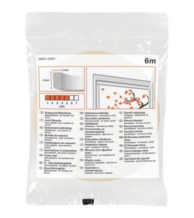 TESA Dihtung PU 6m - 9mm bijeli