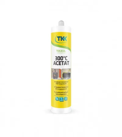 TKK Silikon Tekasil acetat 300°C 300ml Crni