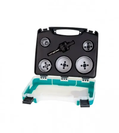 WOLFCRAFT Set kruna za drvo/metal 5/1 3764000