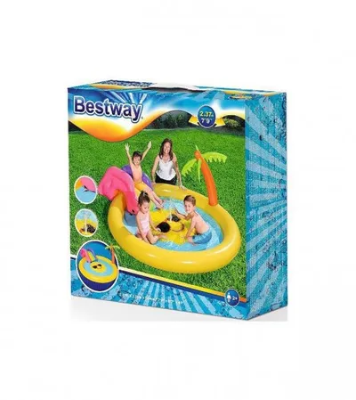 BESTWAY Bazen igraona sa toboganom i palmom 237x201x104cm 53071