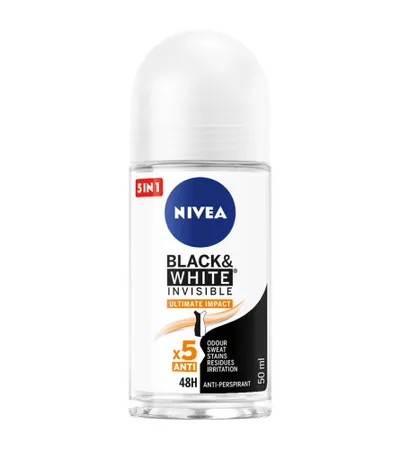 NIVEA Deo Roll On ženski Black and White 50ml