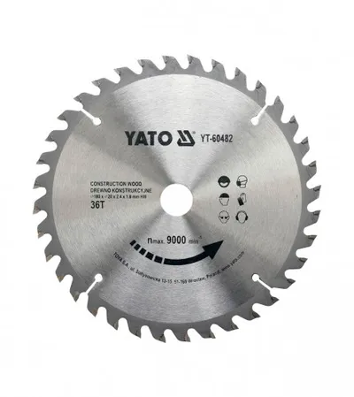 YATO List kružne pile za drvo 180x20 YT-60482