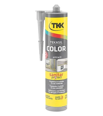 TKK Silikon sanitarni Neutral 300ml Antracit