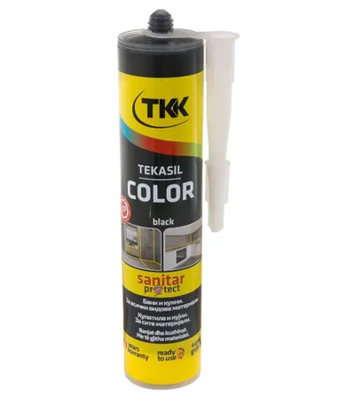 TKK Silikon sanitarni Neutral 300ml Crni