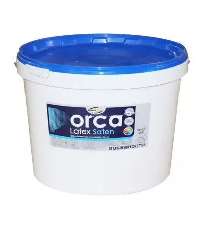 KOMOCHEM Boja za unutrašnje zidove ORCA LATEX saten 15l bijela