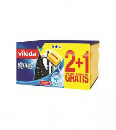 VILEDA Spužvice Glitzi 2+1 150771