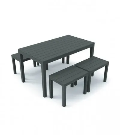 PRO GARDEN Garnitura Samoa Moka (STO+4 STOLICE)