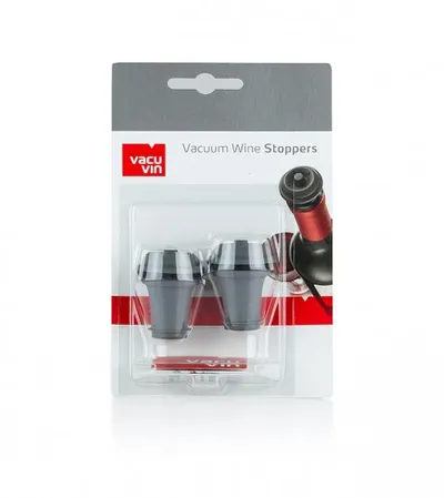VACUVIN Stoper za vino 2u1 08840612 Grey