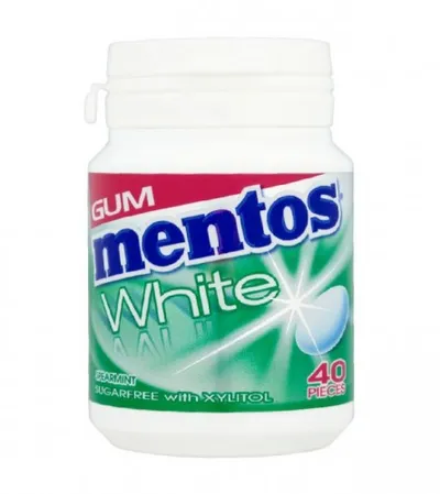 MENTOS Žvake White Spearmint 60g FOMEN001