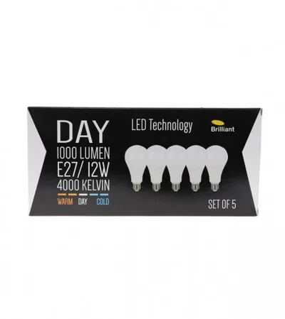 BRILLIANT Sijalica LED A60 E27 12W 4000K 5/1 HK16648S00