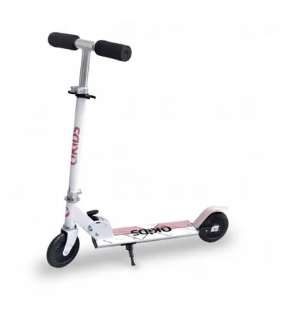 QKIDS Romobil alu FLO HUBA00013 Bijelo/rozi