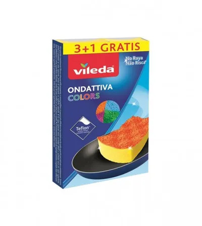 VILEDA Spužvica Colors Ondattiva 3+1 8049