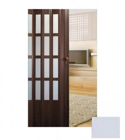 MASTER Vrata harmonika sa staklom 85x203x1,2cm ASH-00