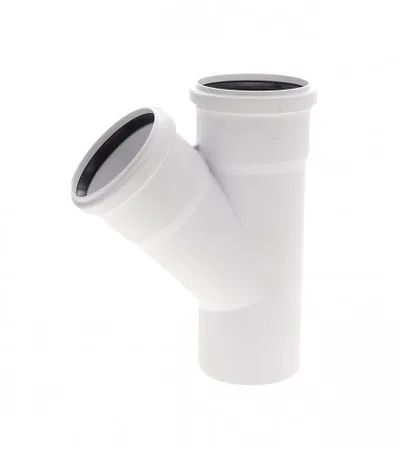 REHAU Račva jednostruka 75/75/45° Raupaino Light 445039-001