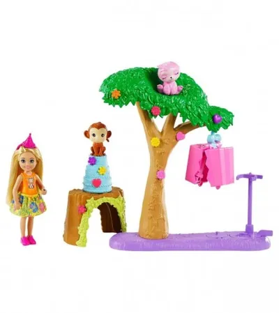 MATTEL Igračka set lutaka Barbie Chelsea rođendanska zabava 186392