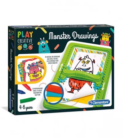 CLEMENTONI Igračka kreativni set za crtanje Monster 177755