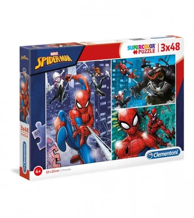 CLEMENTONI Igračka puzzle Spiderman 3x48 187915
