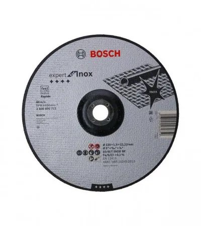 BOSCH Ploča brusna za inox 230x22,23mm 2254197