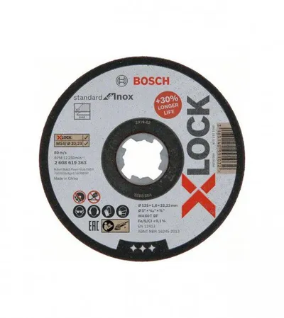 BOSCH Ploča rezna za inox 125x22,23mm 2208074