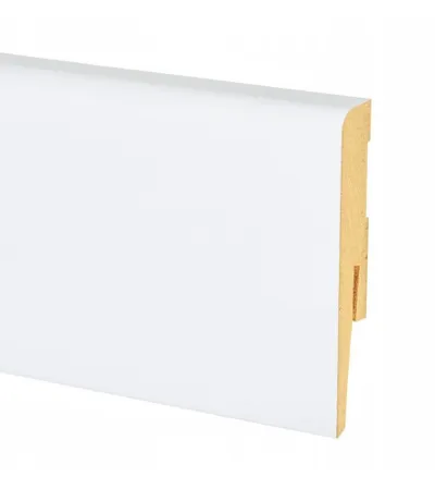MASTER Lajsna za parket MDF 15,5x80x2400mm Clasic 501255 bijela