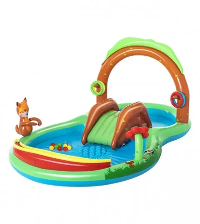 BESTWAY Bazen igraona sa toboganom Friendly Woods 53093