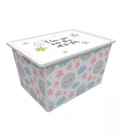 QUTU Kutija za odlaganje 37x52,5x31cm 50l CUTE SKY