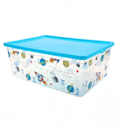 QUTU Kutija za odlaganje 36x37x14cm 10l SPACE FUN