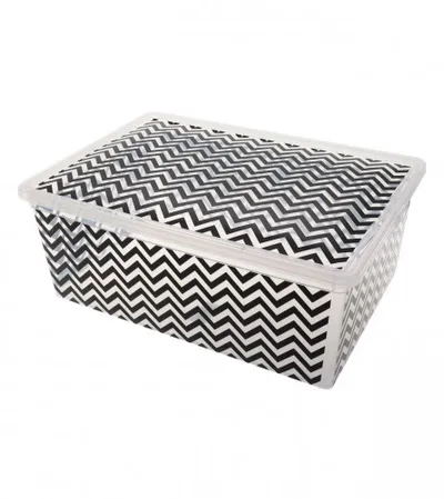 QUTU Kutija za odlaganje 26x37x14cm 10l ZIG ZAG