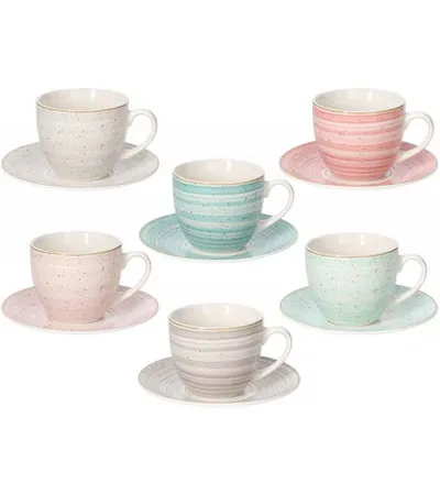 TOGNANA Šolje set 6/1 Iris Pepper Bamboo IR68502M090
