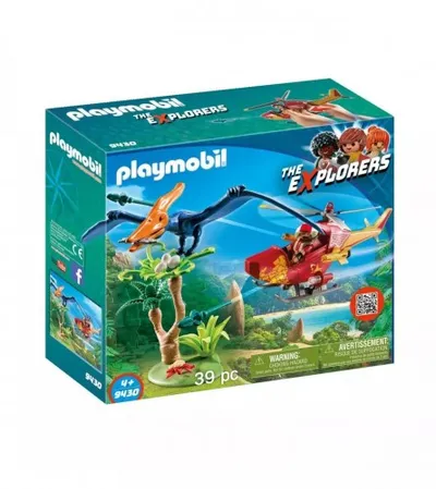 PLAYMOBIL Igračka helikopter sa pterosaurom 161596