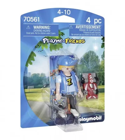 PLAYMOBIL Igračka dječak sa autićem 182879