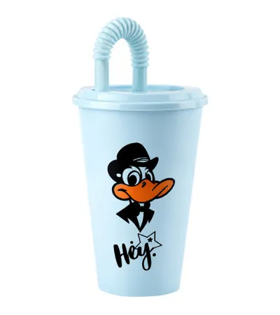 QLUX Čaša sa slamkom 450ml L-00750