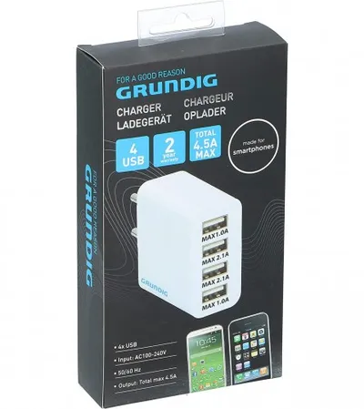 GRUNDIG Punjač usb 4 port 230V 9772