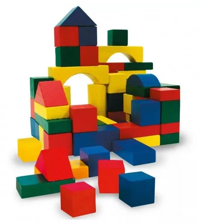 MASTER Kocke drvene za slaganje 100kom Marionette 7002