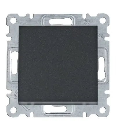 HAGER Prekidač križni 10A Lumina WL0033 crni
