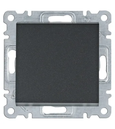 HAGER Taster obični 10A 1K.0 Lumina WL0113 crni