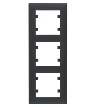 HAGER Okvir 3-struki vertikalni WL5633 crni