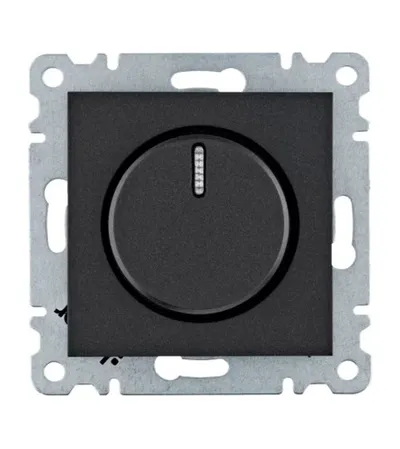 HAGER Regulator svjetla rotacioni WL4013 crni