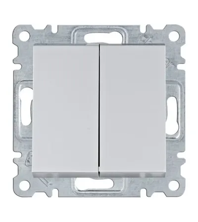 HAGER Prekidač izmjenični 10A 2S WL0052 sivi