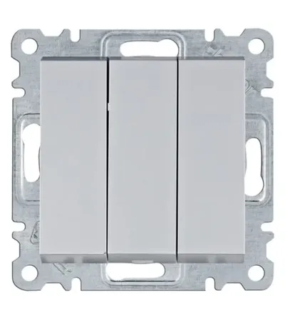 HAGER Prekidač obični 10A 3S WL0072 sivi