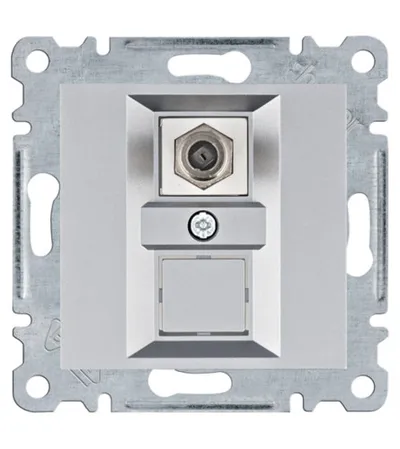 HAGER Utičnica F konektor WL3252 siva
