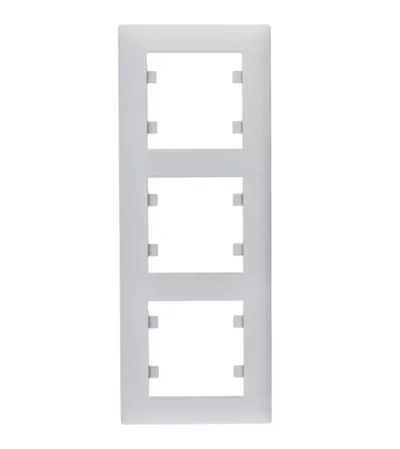 HAGER Okvir 3-struki vertikalni WL5632 sivi